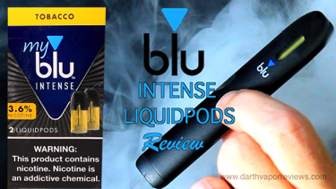 blu myblu intense Nic Salt Liquipods Review